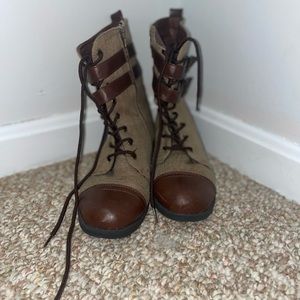 SOLD Women two toned colored boots